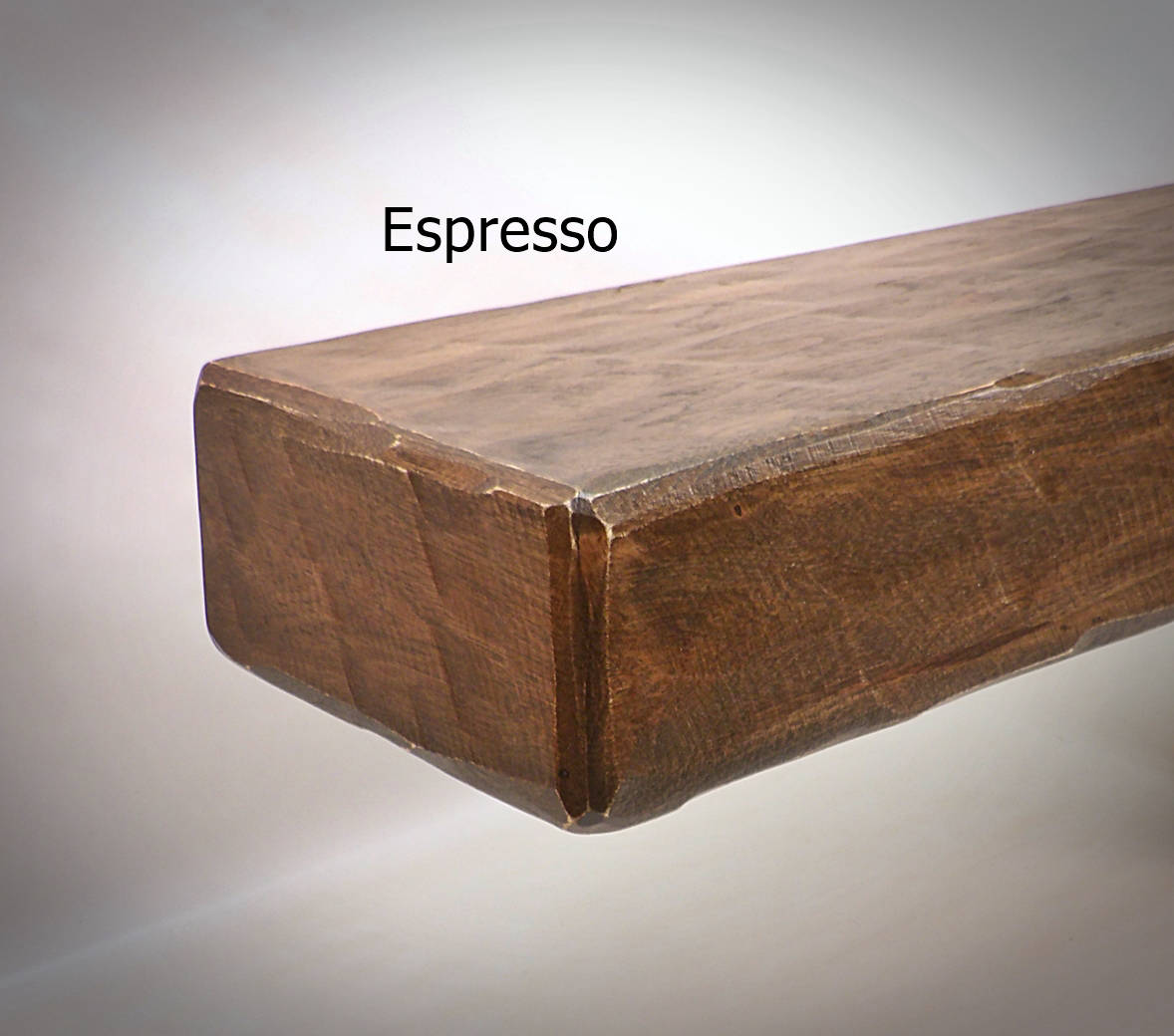 Rustic or Modern Hickory Fireplace Mantel Beam Floating Shelf